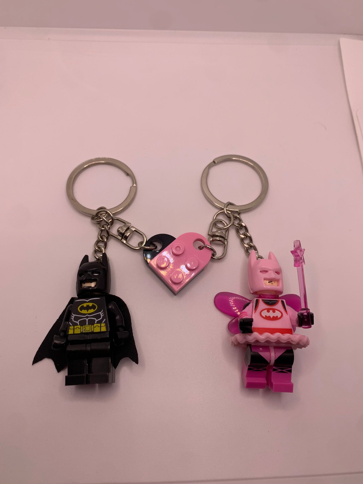 Batman and fairy (pink/black heart)