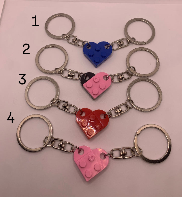 Heart keychains